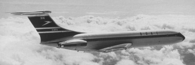 The sleek lines of the VC10